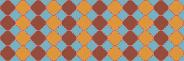 Gnistrande Gnistrande Mönster Kunglig Ottomansk Mosaik Geometriska Trellis Kakel Quatrefoil — Stock vektor