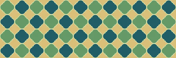 Modèle Étincelle Gradient Cool Eastern Pattern Moderne Geo Curved Quatrefoil — Image vectorielle