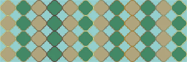 Glänzendes Funkelndes Muster Kühles Arabisches Muster Geometrische Spalierfliese Vierflügel Eastern — Stockvektor