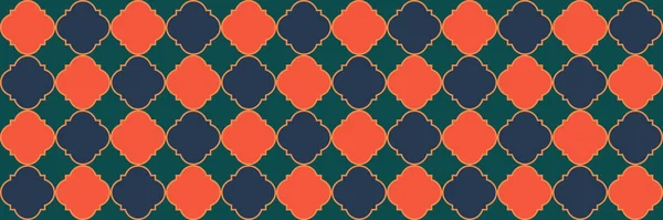 빛나는 측지선은 Trellis Tile 동양의우아 페르시아 Vip Arabesque Pattern 모로코의 — 스톡 벡터