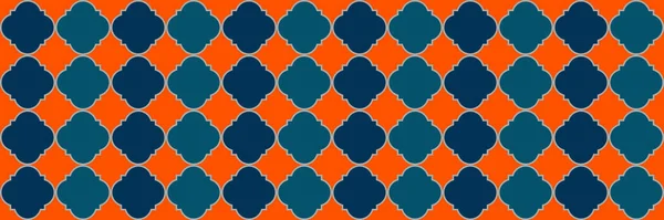 Shiny Sparkle Pattern Geometric Trellis Tile Rich Arabesque Pattern Quatrefoil — Stock Vector