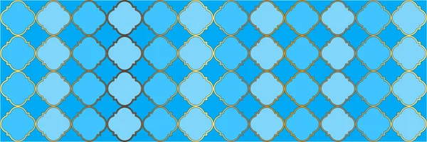 Funkelndes Verlaufsmuster Coole Arabische Textur Geometrische Spalierfliese Vierflügel Oriental Ethnic — Stockvektor