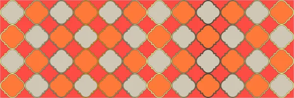 Espumoso Patrón Chispas Cool Mosaico Árabe Azulejo Geométrico Trellis Quatrefoil — Archivo Imágenes Vectoriales