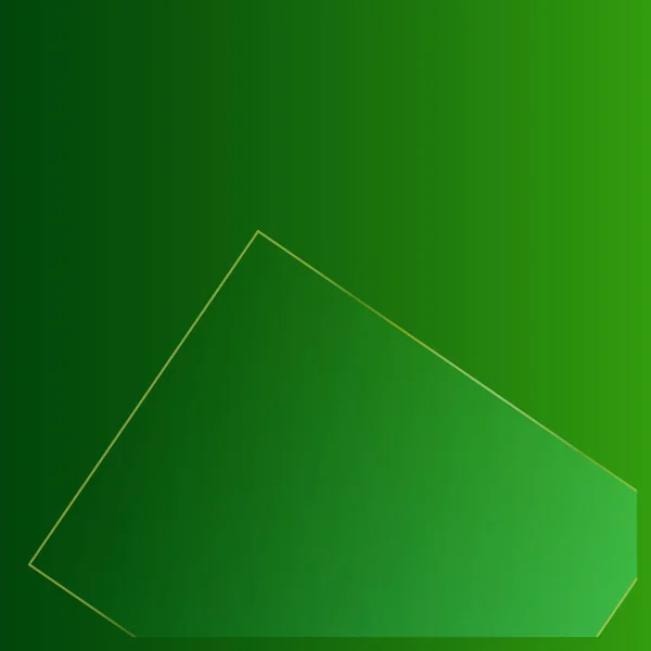 Green Business Border Mit Goldformen Abstrakte Polygonale Quadrate Cover Velvet — Stockvektor