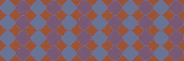 Glanzend Patroon Geometrische Trellis Tegel Coole Marokkaanse Textuur Quatrefoil Arabische — Stockvector