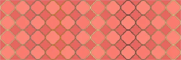 Glänzendes Verlaufsmuster Traditionelles Nahtloses Arabisches Papier Vip Ottoman Mosaic Vierflügel — Stockvektor