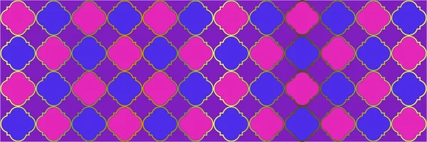 Sparkle Gradient Pattern Вінтаж Гео Рамадан Геометричний Trellis Tile Чотириличність — стоковий вектор