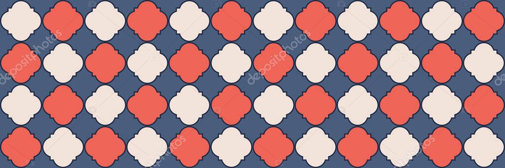 Sparkling Sparkle Pattern. Traditional Seamless Eastern Design. Cool Moroccan Pattern. Quatrefoil Persian Ethnic Tesselation. Geometric Trellis Tile. Silver Arabesque Mosaic. Simple Geo Clover.