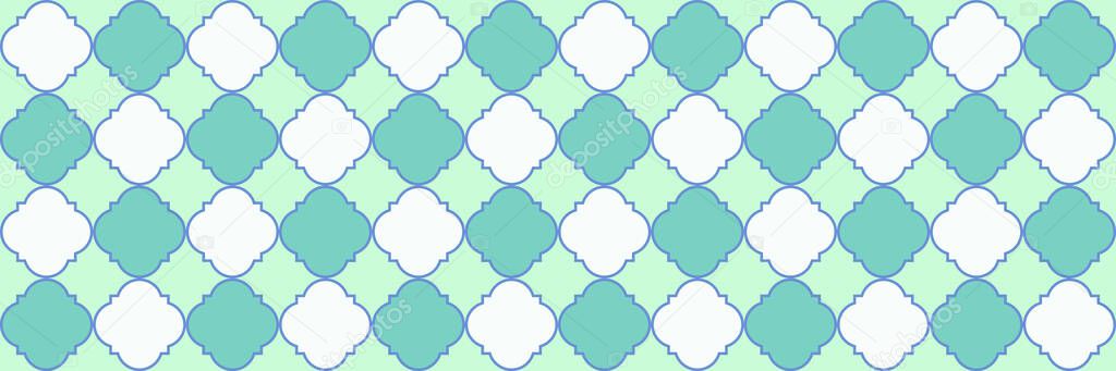 Sparkling Sparkle Pattern. Rich Arabesque Mosaic. Cool Arabic Texture. Quatrefoil Eastern Ethnic Tesselation. Geometric Trellis Tile. Simple Geo Curved. Traditional Seamless Moroccan Cover.