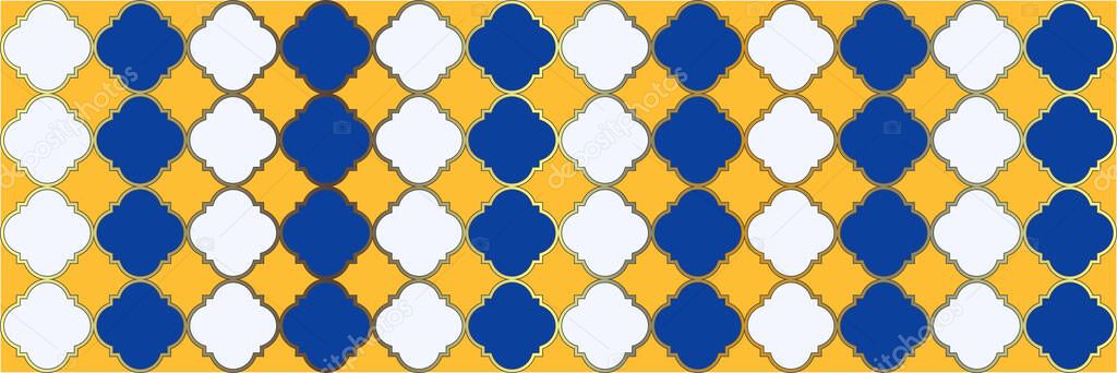 Shiny Gradient Pattern. Elegant Seamless Oriental Cover. Geometric Trellis Tile. Quatrefoil Eastern Ethnic Tesselation. Cool Arabic Texture. Trendy Geo Trellis. Silver Arabesque Mosaic.