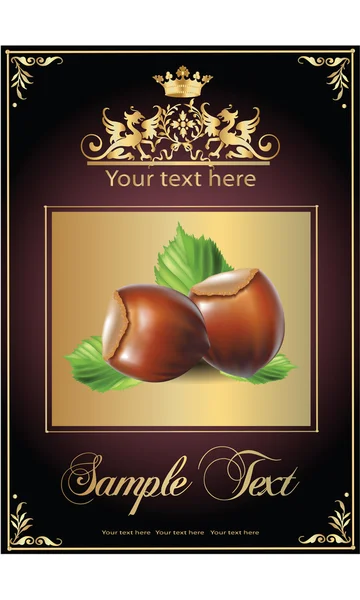 Fındık. Vektör gerçekçi çizim.