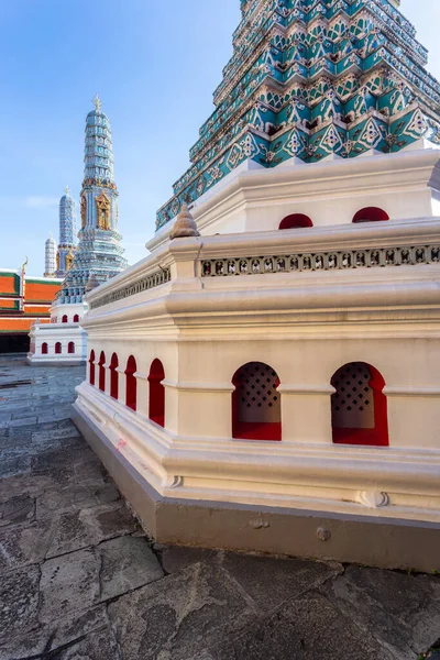 Wat Phra Kaew Grand Palace Dia Ensolarado Bangkok Tailândia — Fotografia de Stock