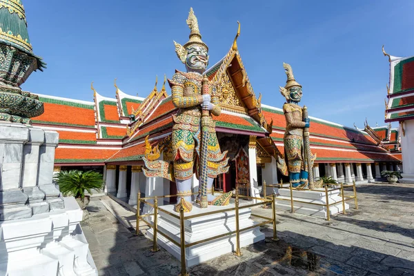 Wat Phra Kaew Grand Palace Sunny Day Bangkok Thailand — Stock Photo, Image