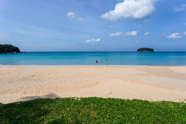 Bella Natura Del Mare Delle Andamane Spiaggia Sabbia Bianca Mattino — Foto Stock