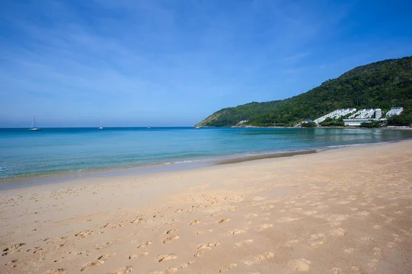 Όμορφη Φύση Της Θάλασσας Andaman Και Λευκή Αμμουδιά Παραλία Πρωί — Φωτογραφία Αρχείου