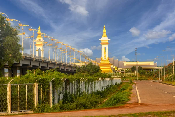 泰国第三届老挝友谊桥日出时分 — 图库照片
