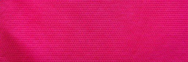 Tecido Rosa Pano Textura Poliéster Fundo Têxtil Banda Larga — Fotografia de Stock