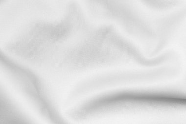 Beyaz renkli spor giysileri futbol gömleği forma dokusu ve tekstil arka planı.