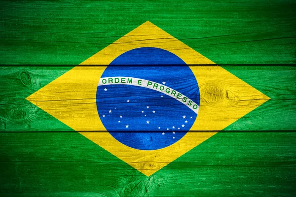 Brazilian flag background — Stock Photo, Image