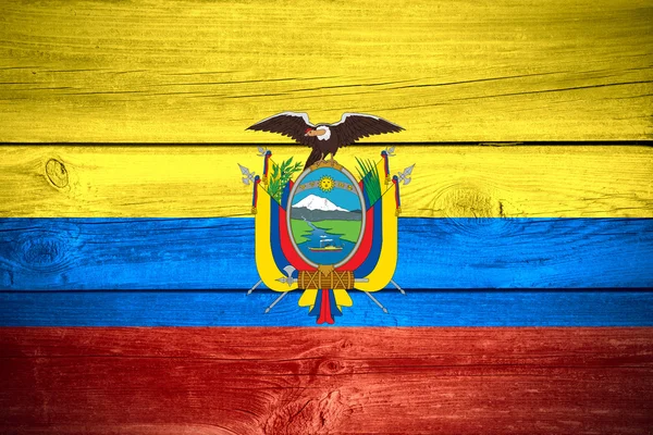 Hintergrund der ecuadorianischen Flagge — Stockfoto