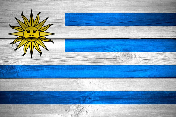 Uruguayaanse vlag achtergrond — Stockfoto