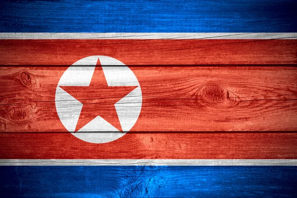 Nordkoreanische Flagge — Stockfoto