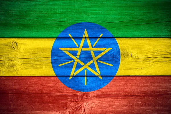 Ethiopian flag background — Stock Photo, Image