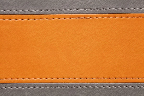 Orange leather texture — Stock Photo, Image