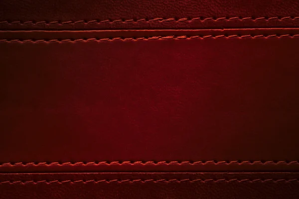 Texture cuir rouge — Photo