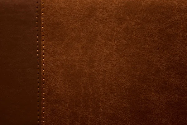 Brown leather texture — Stock Photo, Image