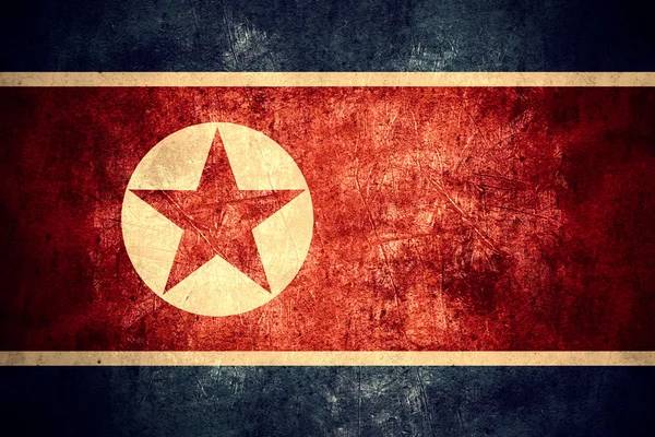 Vlajka Severní Koreje — Stock fotografie
