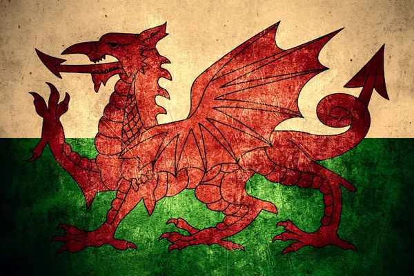 Σημαία της Ουαλίας — Φωτογραφία Αρχείου