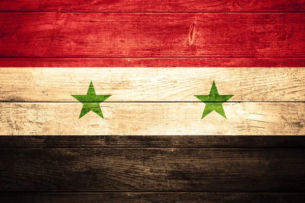 Flaggan av Syrien — Stockfoto