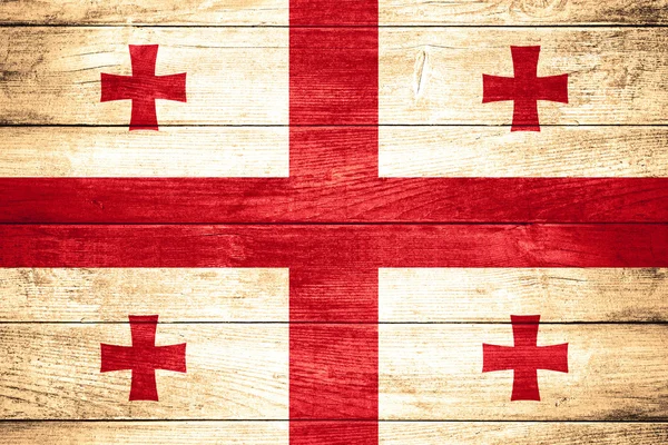 Flaga stanowa Georgii — Zdjęcie stockowe