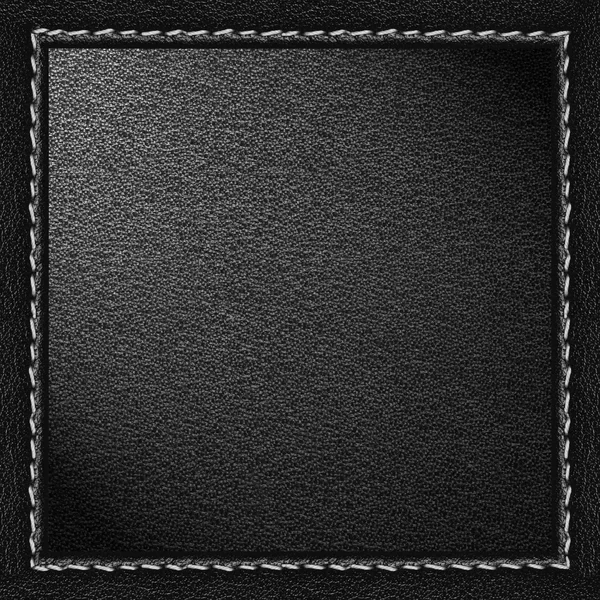 Black leather background — Stock Photo, Image