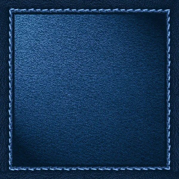 Blue leather background — Stock Photo, Image