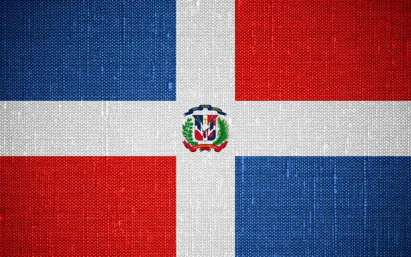 Vlag van de Dominicaanse Republiek — Stockfoto