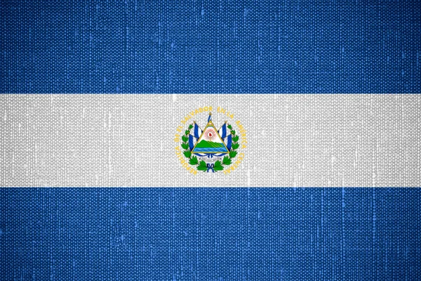 El Salvadors flagga — Stockfoto