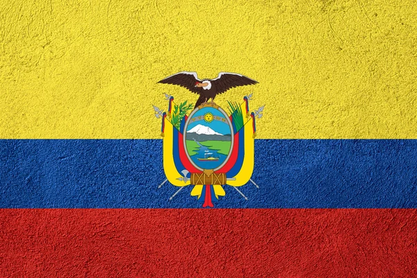 Flagga ecuador — Stockfoto