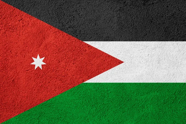 Прапор Йорданії — стокове фото
