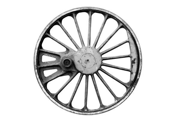Старое железное колесо — стоковое фото