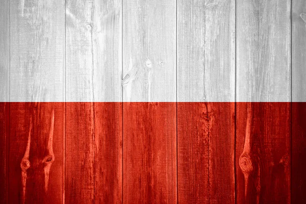 Bandeira de poland — Fotografia de Stock