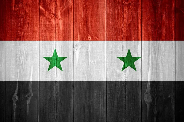 Flaggan av Syrien — Stockfoto