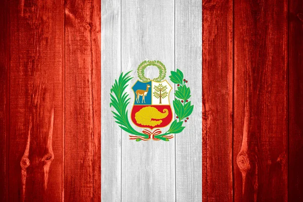 Peru flagga — Stockfoto