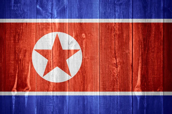 Zászló Észak-Korea — Stock Fotó