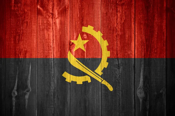 Flagge von Angola — Stockfoto