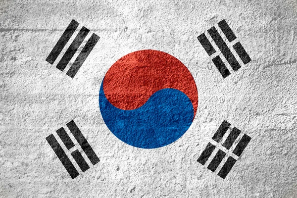 Güney Kore bayrağı — Stok fotoğraf