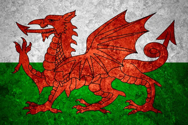 Σημαία της Ουαλίας — Φωτογραφία Αρχείου