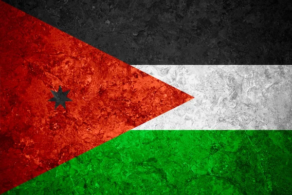 Прапор Йорданії — стокове фото