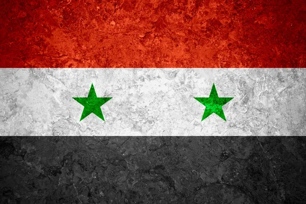 Flaggan av Syrien — Stockfoto